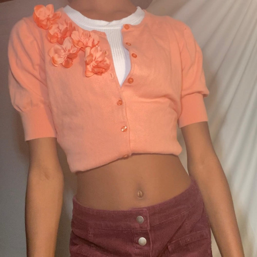 Pink Cardigan Sweater